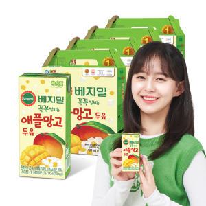 과일이 꼭꼭 씹히는 애플망고 두유 190ml 64팩