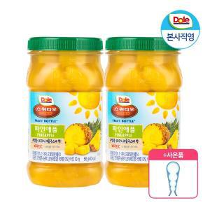 [dole][사은품 증정] Dole 본사직영 돌 후룻바틀 파인애플 666g x 2개입 과일 통조림 디저트 + 오프너