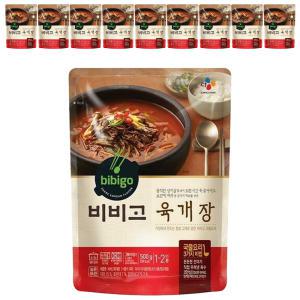 CJ 비비고 육개장, 500g, 10개