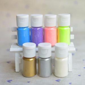 DIY 엠보싱 파우더 메탈릭 페인트 샤이니 골드 실버 10ml