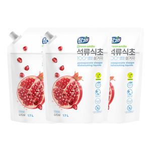 참그린 석류식초 주방세제, 1.7L, 3개