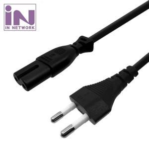 (CABLE) 인네트워크 AC 220v 2.5A 2구 8자 PS 플스 전원 케이블 파워 코드 3m