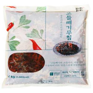 반찬단지 쌈싸래한 우리집 밥도둑 고들빼기 무침 4Kg 양념 무침 이강산닷컴