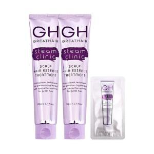 GH 그레이트헤어 스팀 클리닉 스칼프 헤어에센스 트리트먼트 이찬석 110ml 2개+샘플