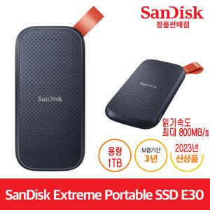 샌디스크 Portable SSD E30 1TB ( 외장SSD ) (읽기속도 최대 800MB/s) 신제품