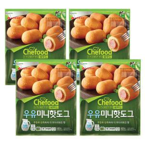 쉐푸드 우유미니핫도그 500g x 4개