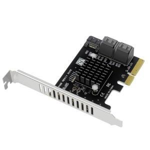 PCIe to 5 포트 SATA3.0 확장 카드 Jmb585 칩 PCIe X4 to SATA3.0 확장 어댑터 카드 캐스케이드 트림 지원