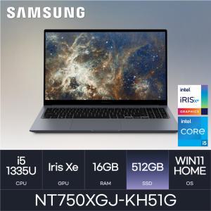 HMC / 삼성전자 갤럭시북4 / NT750XGJ-KH51G (D4 RAM 16GB / NVMe 512GB / WIN11H) / i5-1335U / FHD