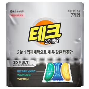 테크 3D 캡슐세제 3챔버 일반드럼 겸용 리필