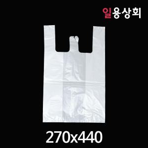 배달용 비닐봉투 소 270x440x170mm 1000매 무지