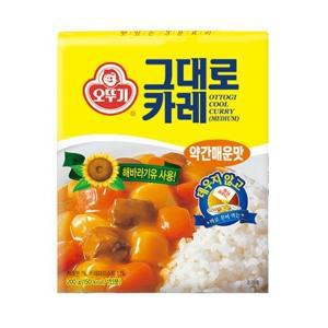 오뚜기 그대로카레 약간매운맛 200g x 24개 (1박스 ) /