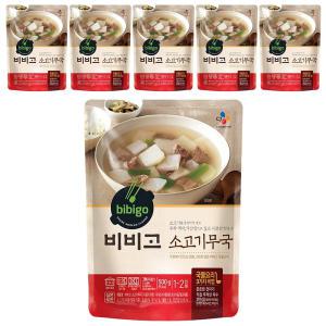 CJ 비비고 소고기무국, 500g, 6개