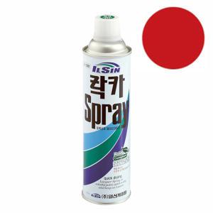 일신 락카 스프레이 적색 420ml - 1박스40개