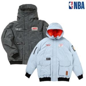 [롯데백화점]엔비에이 로고 NBA 패치 야상 다운점퍼 N224DW002Z