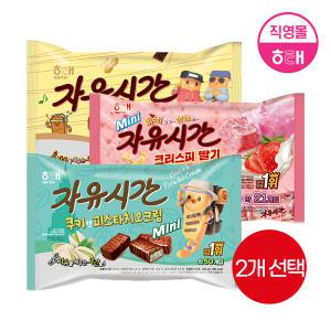 해태 미니 자유시간 (480g X 2개) / (오리지널, 크리스피 딸기, 쿠키앤 피스타치오크림)