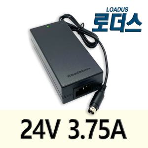 (110V-240V 50/60Hz) 24V 3.75A 전용 키오스크 광고판/전자/산업기기 호환 국산어댑터