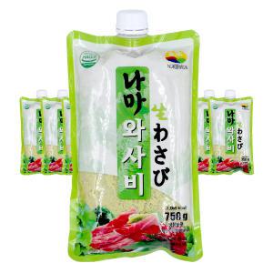 [10EA 세트상품] 녹미원 생와사비(나마)750g  고추냉이[아이스박스포함]