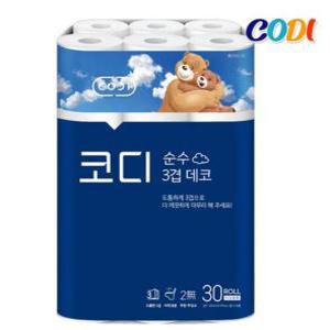 코디 순수 3겹데코 30m 30롤