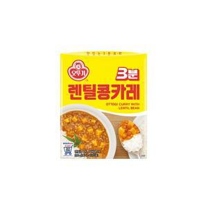 오뚜기 3분 렌틸콩 카레 200g x 24개