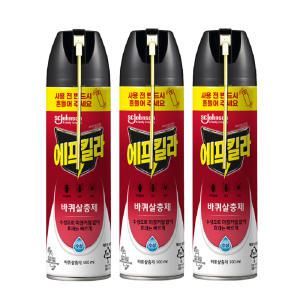 에프킬라 바퀴 스프레이 수성, 500ml, 3개