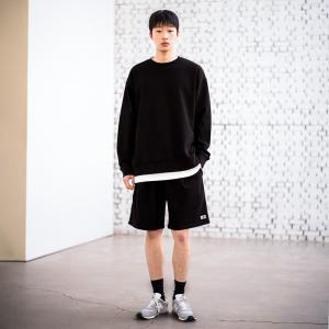 UNISEX 에센셜 코지 하프 세트 [BLACK] / SBD1U51040SET2-MAN