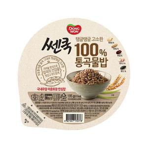 동원 쎈쿡 100% 통곡물밥 자취 탕비실 부모님식사 저녁 홈파티 찜질방 195g 4