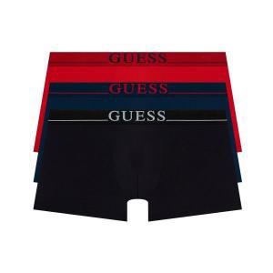 [매장정품] 게스 GUESS UNDERWEAR 빅로고 라이닝밴드 드로즈 3PACK BK/DNY/RD ODMDR394BDR 548694