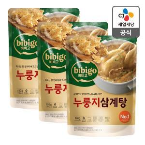 [CJ제일제당][본사배송] 비비고 누룽지삼계탕 850g X 3개