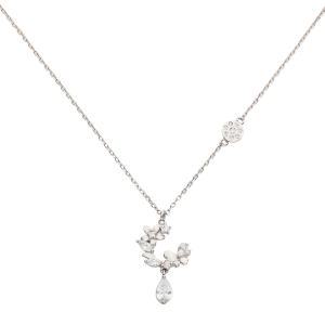 피렌티아노 flower drop necklace 천연 다이아몬드 목걸이 + 귀걸이 셋트