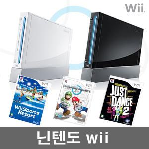 닌텐도 위 Wii 2인 중고 스포츠리조트 마리오카트 저스트댄스