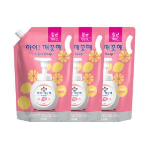 아이깨끗해 핸드워시 레몬, 1.8L, 3개