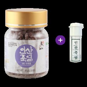 인산죽염 9회 자죽염 고체 60g + 휴대용공병 포함