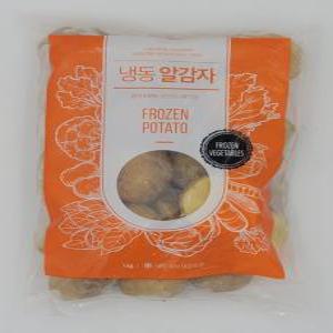 [얌얌마켓] 냉동 알감자 유피 1kg(글로벌 냉동) (아이스박스 포함)