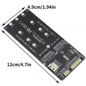 PC 데스크탑 메인보드용 SATA M2 어댑터 SFF8654 to M.2 NVME SSD 컨버터 22 핀 SATA to M2 확장 카드