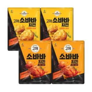 고메 소바바치킨 소이허니 순살 375g 2개 + 양념 순살 375g 2개