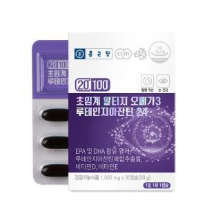 종근당 - 20100 초임계 알티지 오메가3 콘드로이친 루테인지아잔틴24 1000mg x 30캡슐