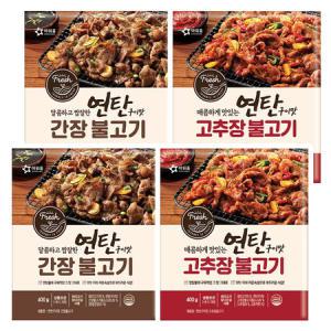 아워홈 연탄구이맛 간장불고기, 고추장불고기 2가지맛 400g x 4개