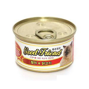 굿프렌드 참치+닭고기85g/고양이캔,고양이간식