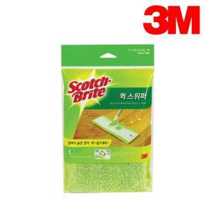 3M 스카치브라이트 퀵스위퍼 청소 리필 패드 1개입 청소 막대 걸레 밀대