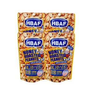 HBAF 바프 허니로스티드땅콩 120g x 4개