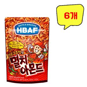 바프 매운고추장맛 멸치아몬드 100g x 6개