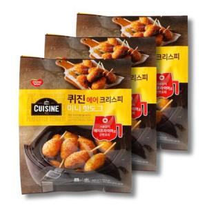 동원 퀴진 에어 크리스피 미니 핫도그 450g 3개