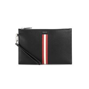 [BALLY] 24SS TENERY 메탈로고 스트라이프 클러치백 6232048