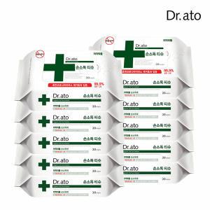 닥터아토) 손소독티슈 20매 10팩_O249