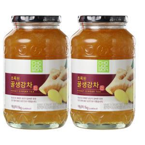 초록원 꿀생강차 1kg  x 2병