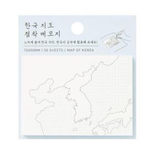 아트박스 한국지도 점착 메모지