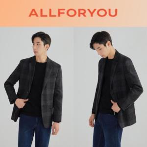 [ALLFOUYOU] 올포유 남성 울혼방 멀티 체크 캐주얼 자켓 AGKKL8431-505