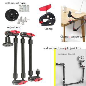 스마트폰 캠코더용 매직 관절 암 브래킷, 액션 카메라, 고프로 클램프, 벽걸이 태블릿 웹캠 스튜디오, 32