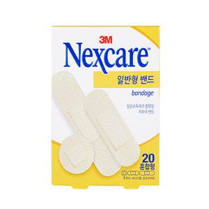 3M 넥스케어 일반 밴드 혼합형 20매 1팩 반창고 nexcare