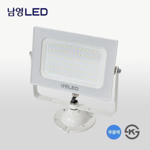 남영 LED ECO 사각투광등 50W 화이트 주광색 IP66 방수 방습 확산형